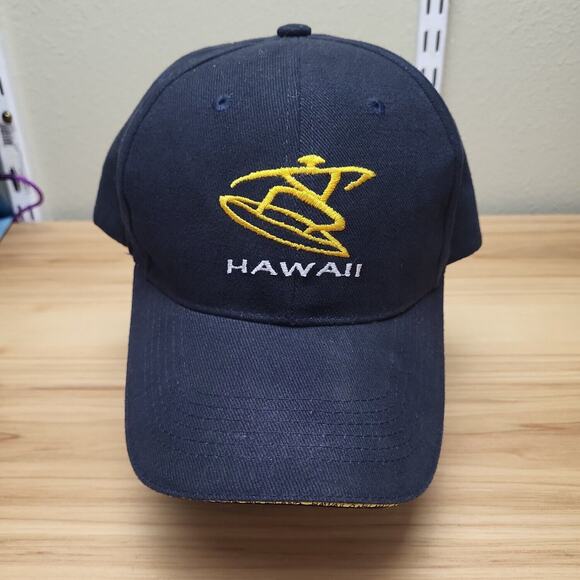 Hawaiian Headwear Mens Blue Adjustable Back Classic Baseball Cap - Picture 1 of 6